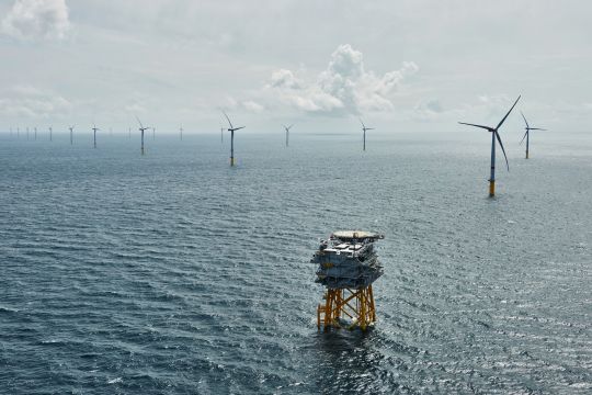 Offshore-Windpark Sandbank in der Nordsee