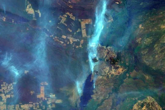 Satellitenbild von den Waldbränden in Brasilien