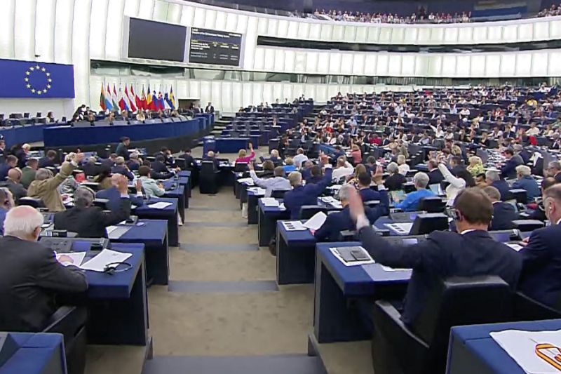 Abstimmung über das Fit-for-55-Paket im EU-Parlament im Juni 2022.