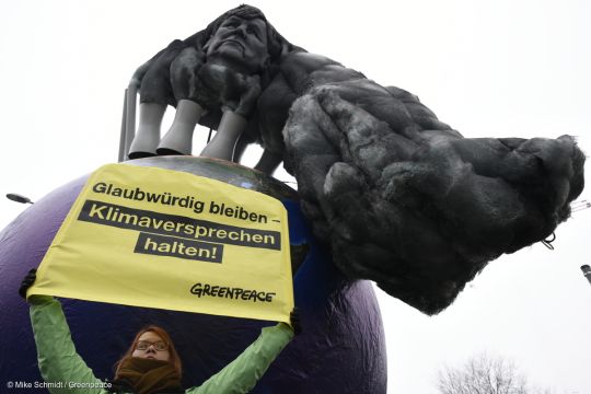 Greenpeace-Protest Koalitionsverhandlungen