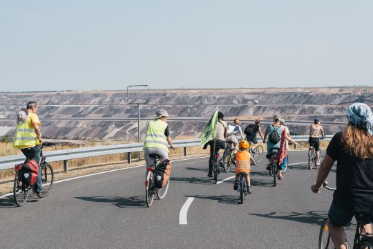 Radtour im Rahmen des Klimacamps Rheinland 2018