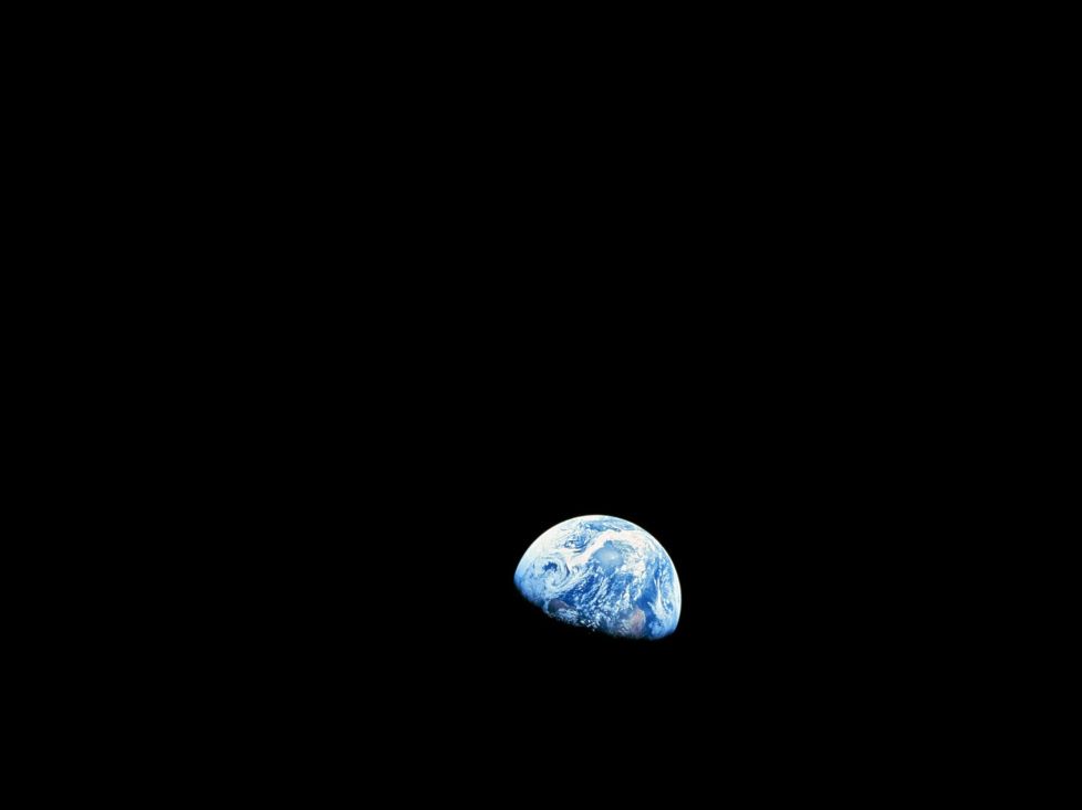 Die Erde, vom All aus gesehen