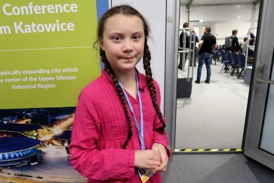 Greta Thunberg auf der Klimakonferenz in Katowice