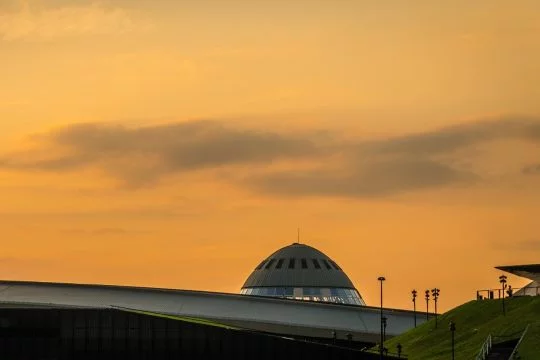 Dramatischer Himmel über Katowice