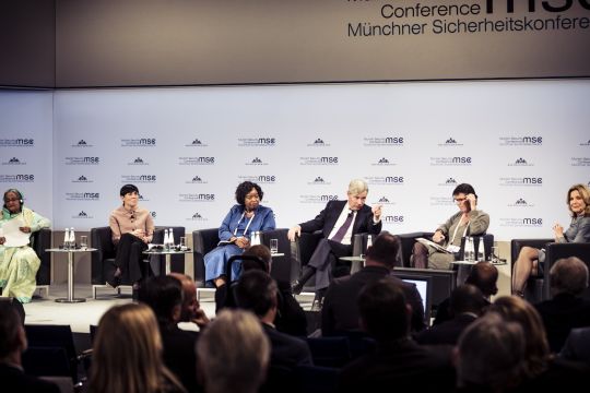 Diskussionspanel zum Klimawandel bei der Münchner Sicherheitskonferenz 2019