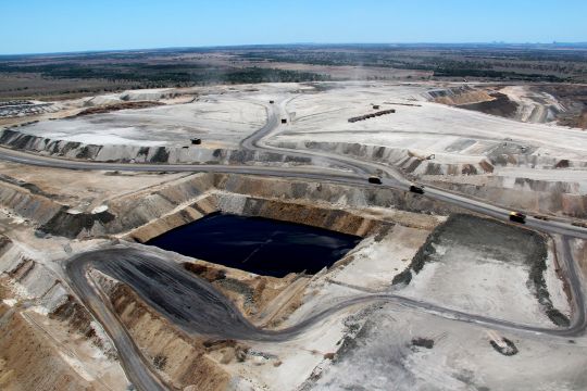 Kohleförderung nahe der australischen Stadt Clermont