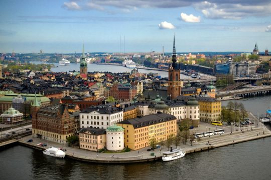 Blick auf Schwedens Hauptstadt Stockholm