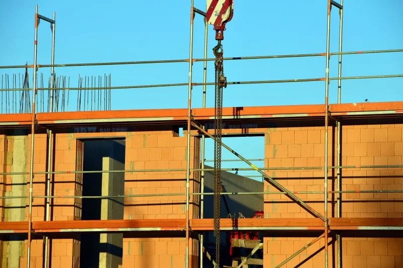 Ein Haus wird gebaut