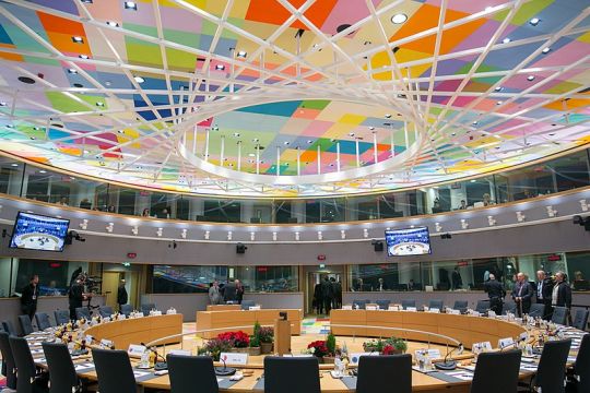 Sitzungssaal des Europäischen Rates in Brüssel