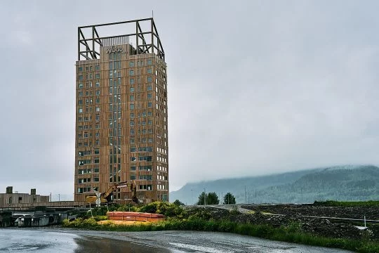 18-stöckiges Holzhochhaus
