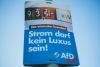 AfD-Wahlplakat: "EEG-Wahnsinn beenden! Strom darf kein Luxus sein!"