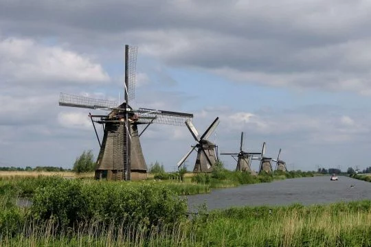 Die berühmten Windmühlen von Kinderdijk