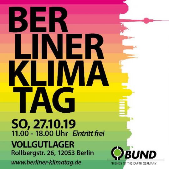 Plakat zum Berliner Klimatag.