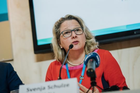 Umweltministerin Svenja Schulze auf der COP 25