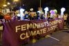 Transparent "Feminists demand climate justice", Menschenmasse