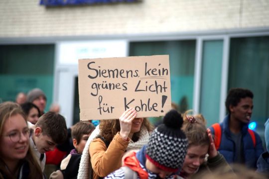 Protest gegen Siemens-Beteilung an Adani