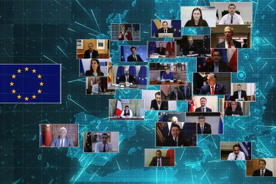 Videokonferenz der EU-Chefs zur Coronakrise