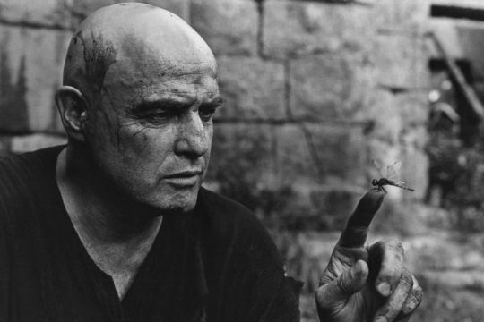 Marlon Brando als Colonel Kurtz in Francis Ford Coppolas Antikriegsfilm "Apocalypse Now" von 1979.
