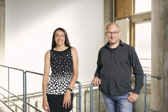 Florencia Saravia und Jens Grimmer vom Karlsruher Institut für Technologie.