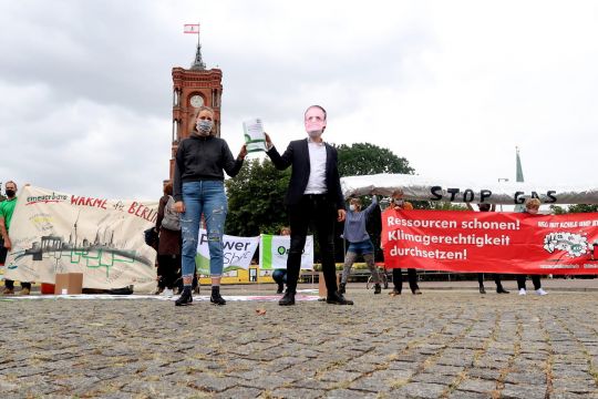 Protest vor dem Roten Rathaus