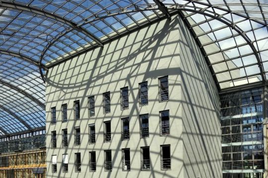 Gebäude des Deutschen Industrie- und Handelskammertags im Haus der Deutschen Wirtschaft in Berlin.