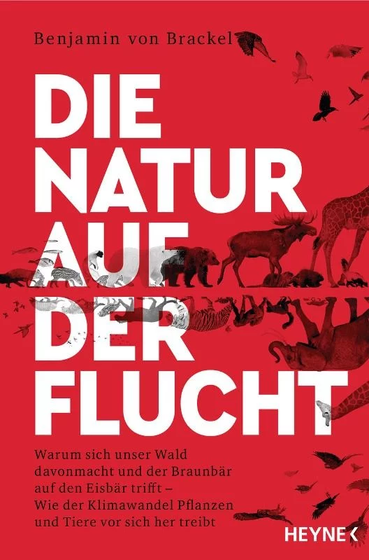 Rotes Buchcover: Die Natur auf der Flucht.