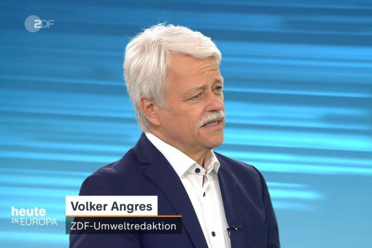Volker Angres spricht in der ZDF-heute-Sendung vom 9. August 2021 um 16 Uhr.