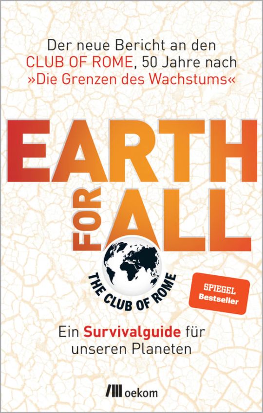Buchcover: Der Buchtitel in Rot-Orange auf weißem Grund, dazu das Logo des Club of Rome.
