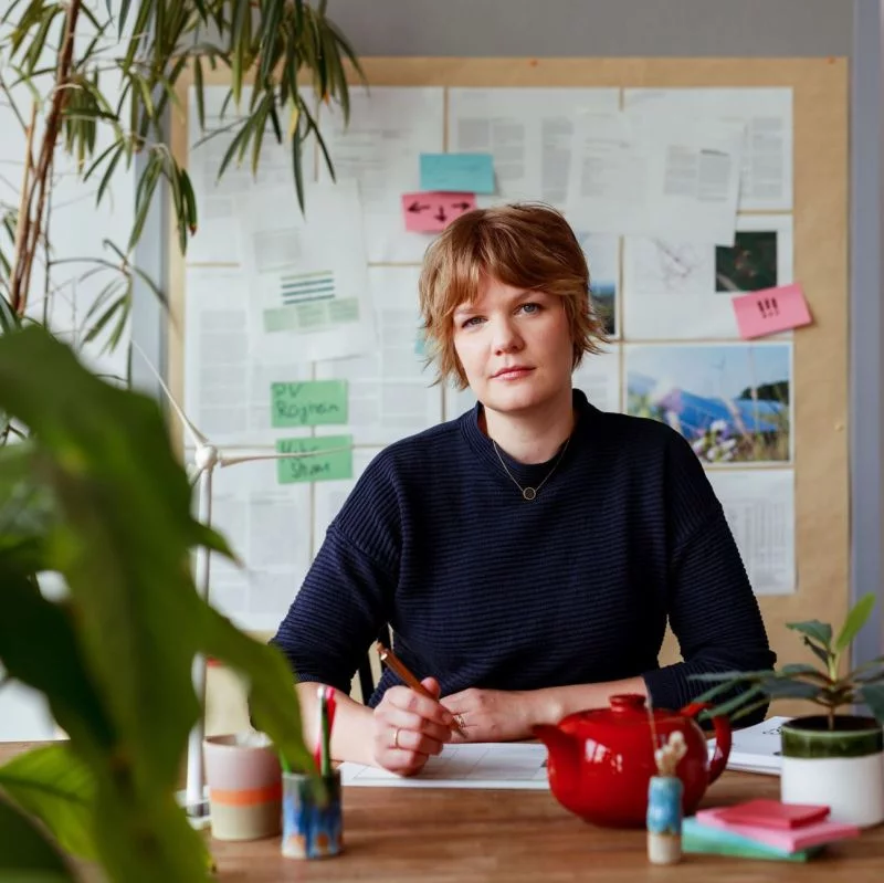 Carolin Dähling an ihrem Arbeitsplatz.